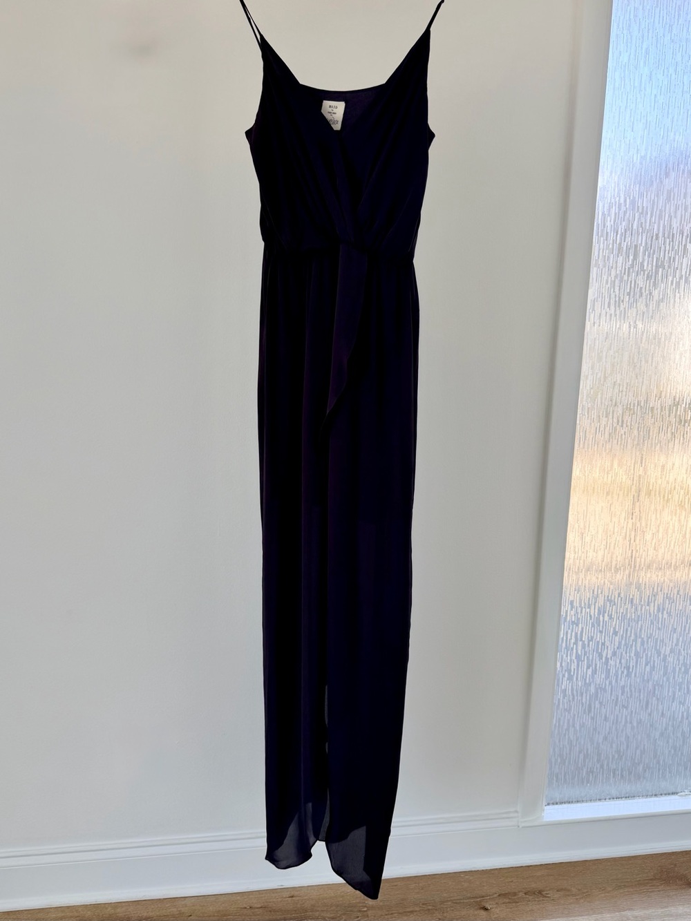 NWT Maid by Yifat Oren for Rory Beca Silk Maxi Dress Black S